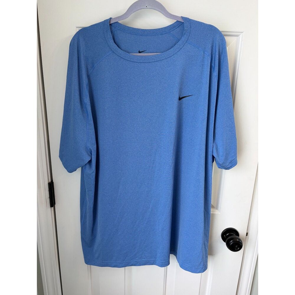 Nike Dri-Fit Men's Blue Workout Tshirt Athletic Size XXL